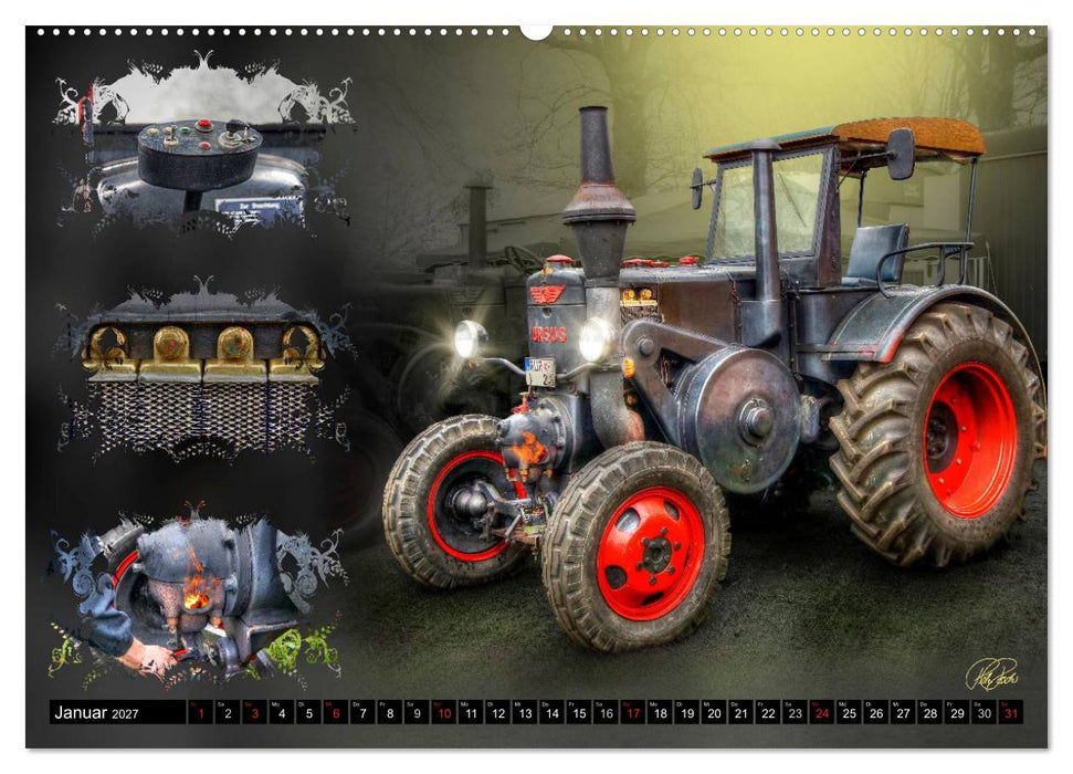 Oldtimer - Traktoren (CALVENDO Premium Wandkalender 2027)