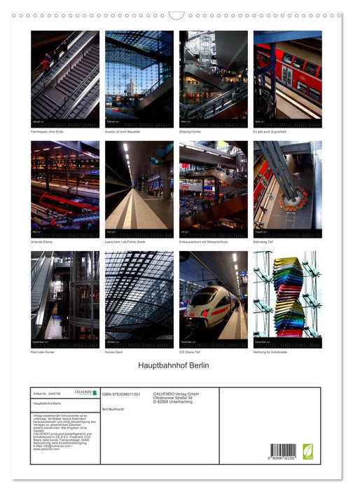 Hauptbahnhof Berlin (CALVENDO Wandkalender 2027)