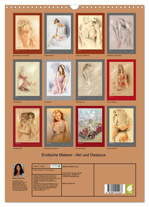 Erotische Malerei - Akt und Dessous (CALVENDO Wandkalender 2027)