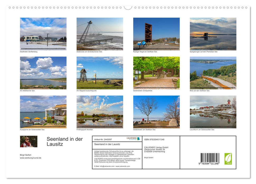 Seenland in der Lausitz (CALVENDO Premium Wandkalender 2027)