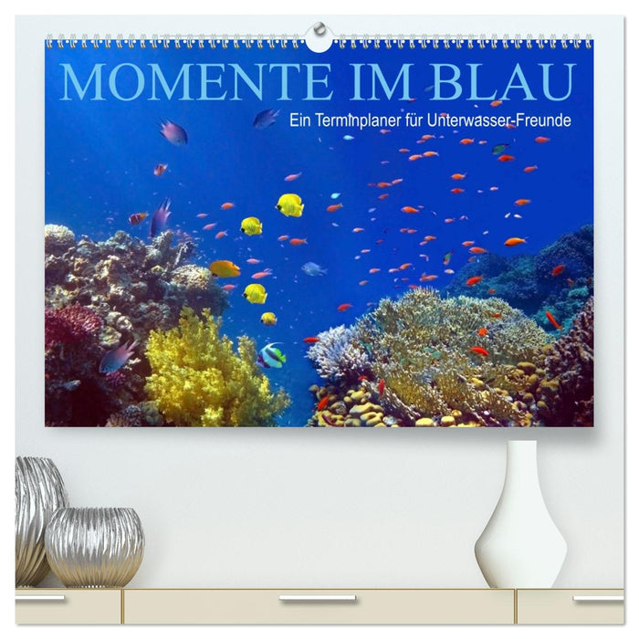 Momente im Blau - Ein Terminplaner für Unterwasser-Freunde (CALVENDO Premium Wandkalender 2027)