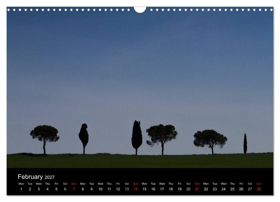 Tuscany Amazing Val d'Orcia (CALVENDO Monthly Calendar 2027)
