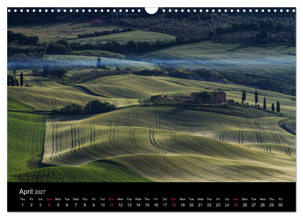 Tuscany Amazing Val d'Orcia (CALVENDO Monthly Calendar 2027)