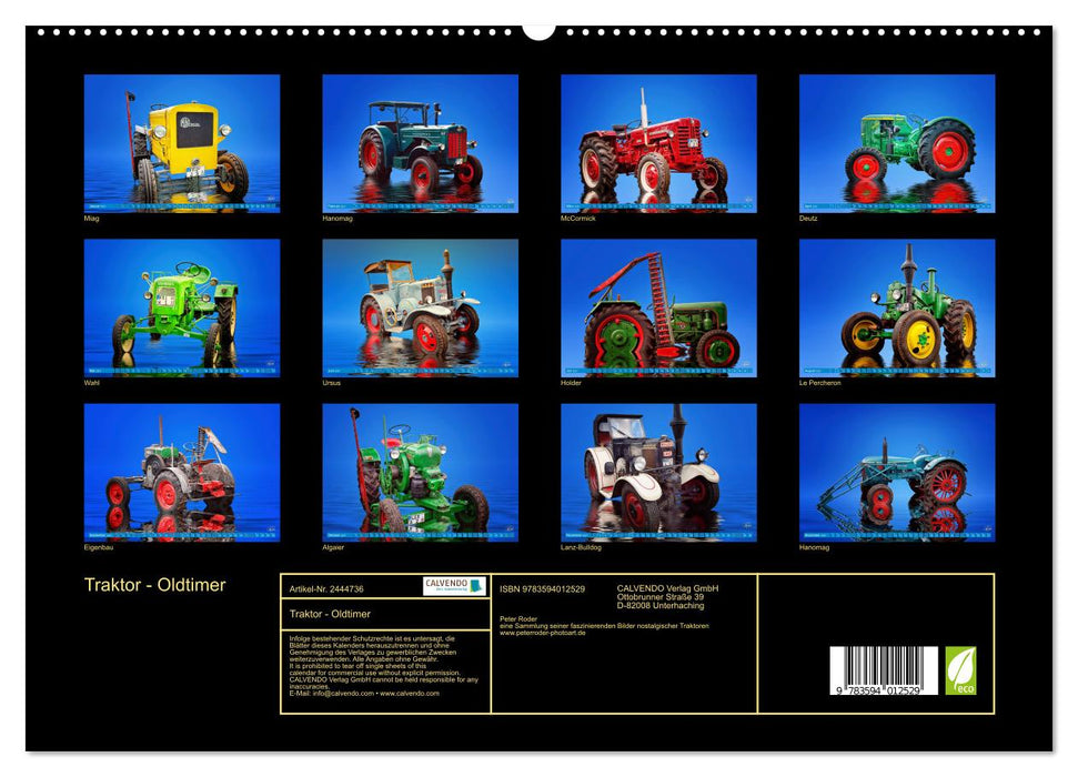 Traktor - Oldtimer (CALVENDO Premium Wandkalender 2027)
