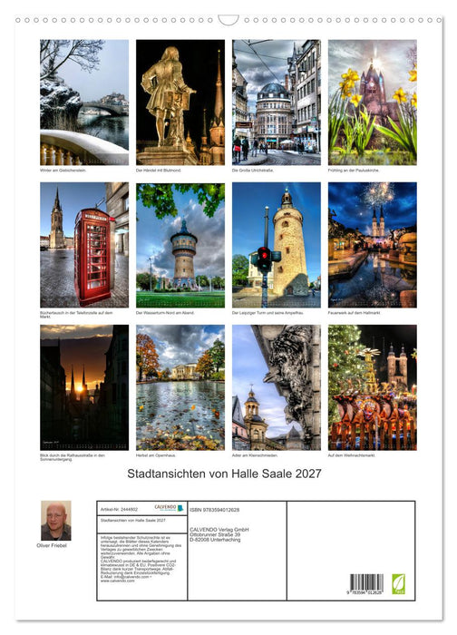 Stadtansichten von Halle Saale 2027 (CALVENDO Wandkalender 2027)