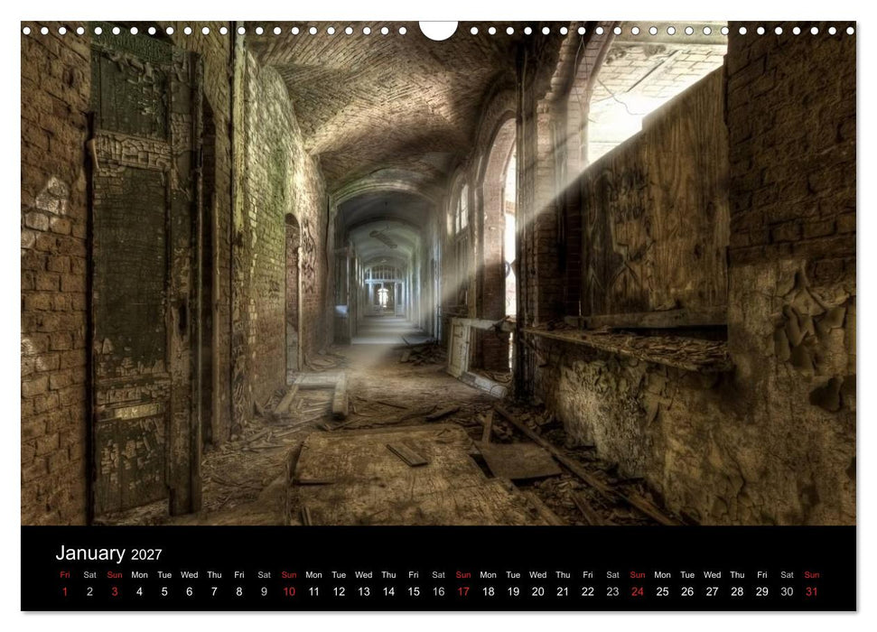 Lost Places - Beauty of decay (CALVENDO Monthly Calendar 2027)