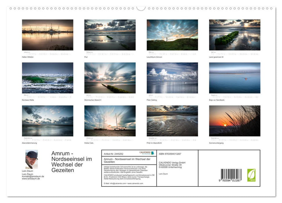 Amrum - Nordseeinsel im Wechsel der Gezeiten (CALVENDO Premium Wandkalender 2027)