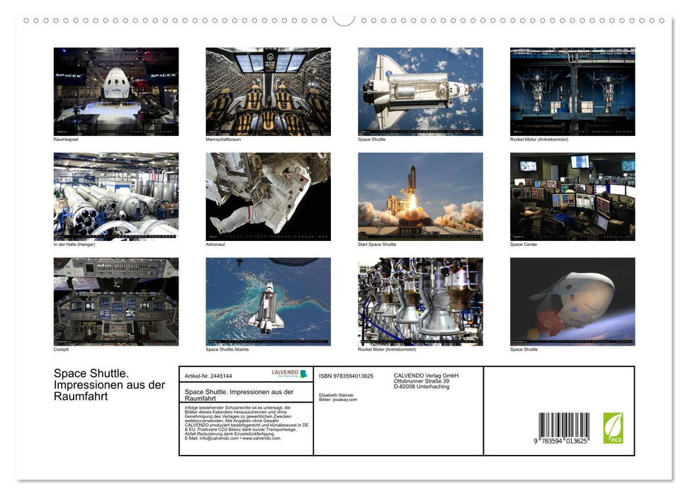 Space Shuttle. Impressionen aus der Raumfahrt (CALVENDO Premium Wandkalender 2027)