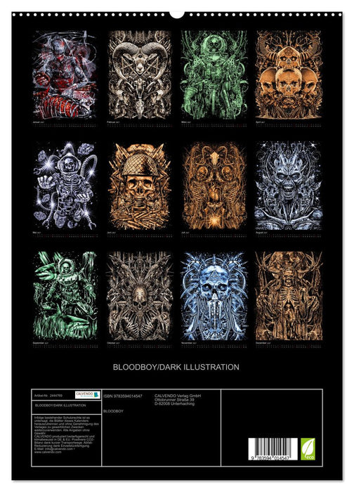 BLOODBOY/DARK ILLUSTRATION (CALVENDO Premium Wandkalender 2027)
