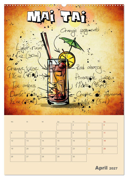 Coole Cocktails (CALVENDO Premium Wandkalender 2027)