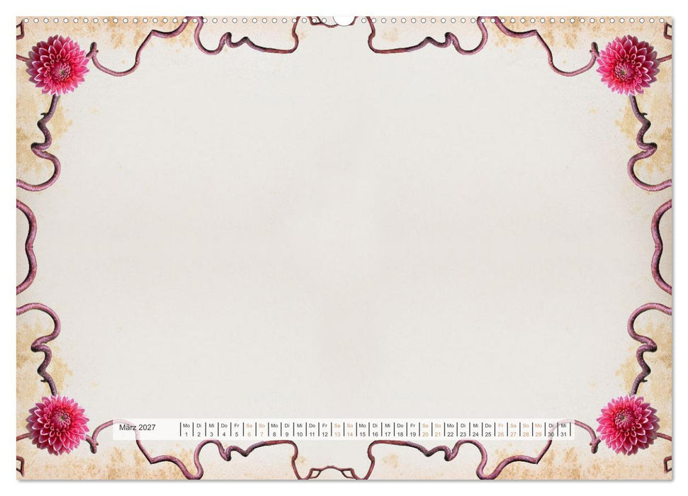 Bastelkalender Nostalgie-Rahmen 2027 (CALVENDO Wandkalender 2027)