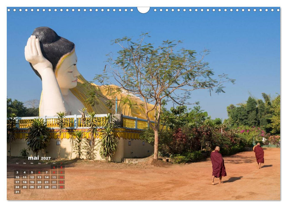 BIRMANIE MYANMAR (CALVENDO Calendrier mensuel 2027)