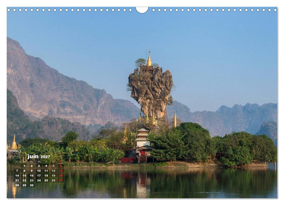 BIRMANIE MYANMAR (CALVENDO Calendrier mensuel 2027)