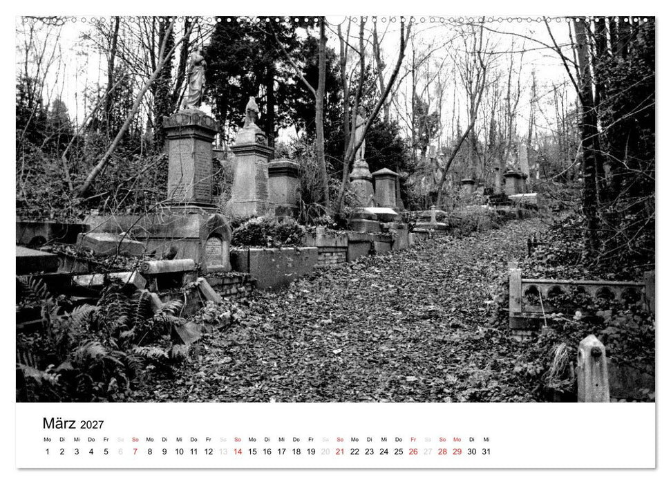 Highgate Cemetery London (CALVENDO Wandkalender 2027)