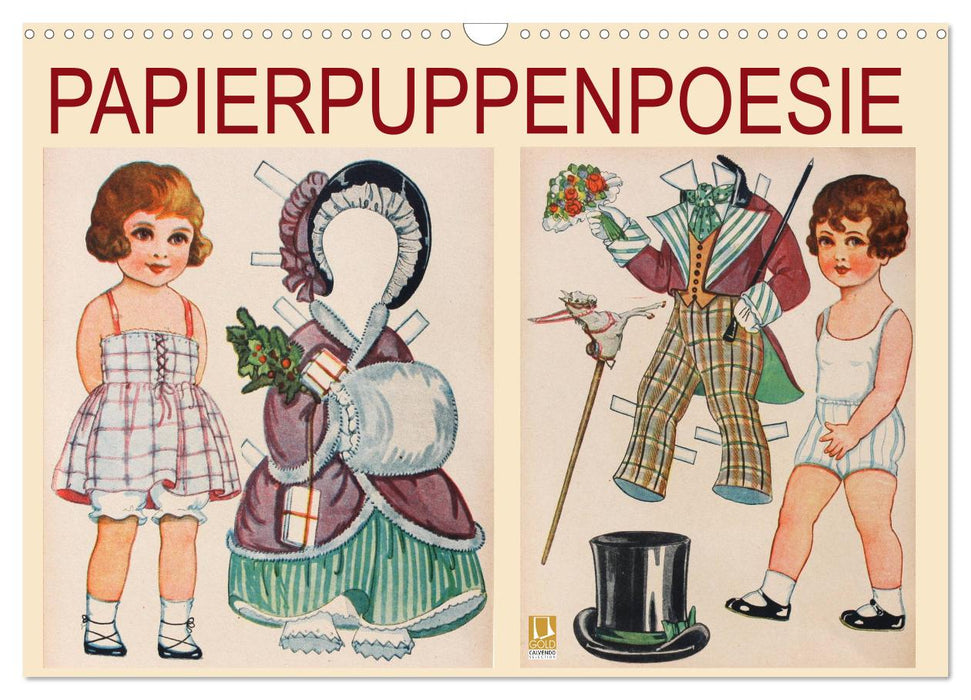 Papierpuppenpoesie (CALVENDO Wandkalender 2027)