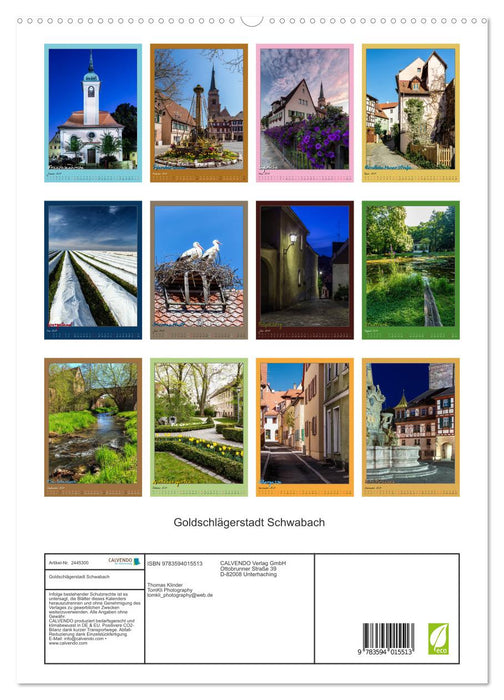 Goldschlägerstadt Schwabach (CALVENDO Premium Wandkalender 2027)