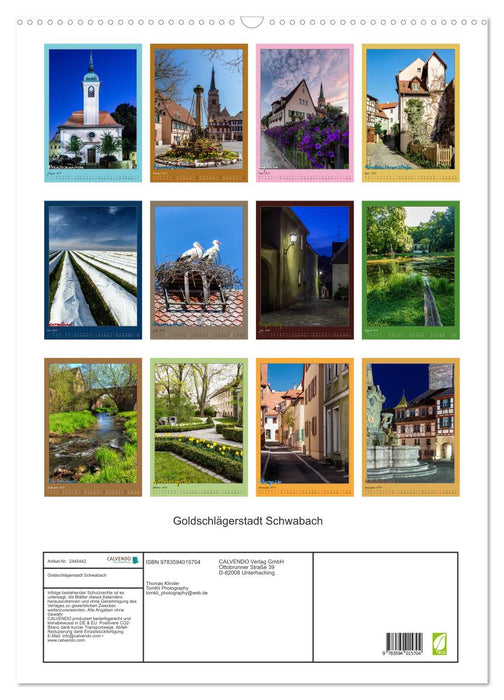 Goldschlägerstadt Schwabach (CALVENDO Wandkalender 2027)