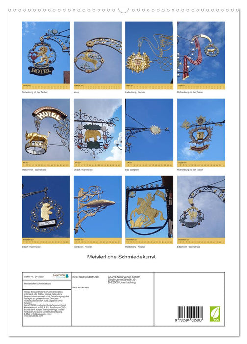 Meisterliche Schmiedekunst (CALVENDO Premium Wandkalender 2027)