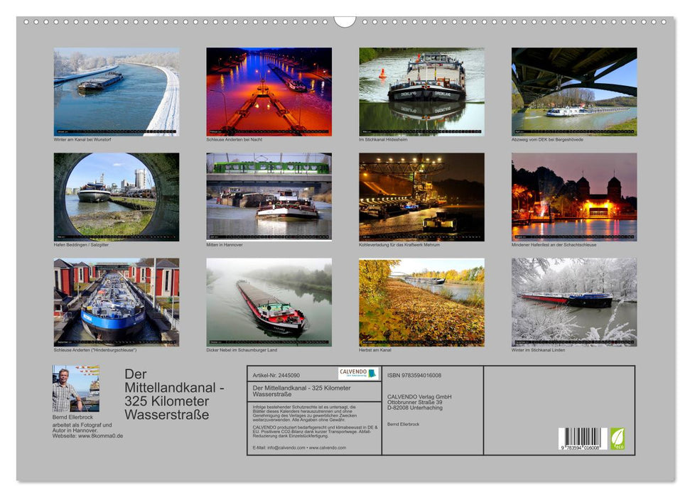 Der Mittellandkanal - 325 Kilometer Wasserstraße (CALVENDO Wandkalender 2027)