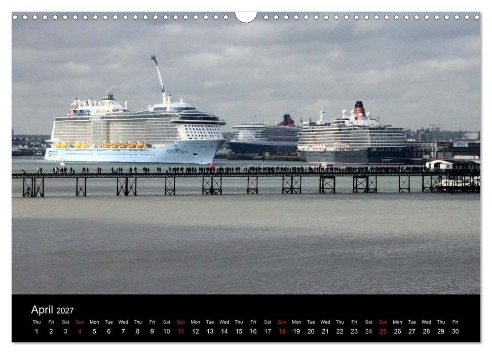 Cruise Southampton (CALVENDO Monthly Calendar 2027)