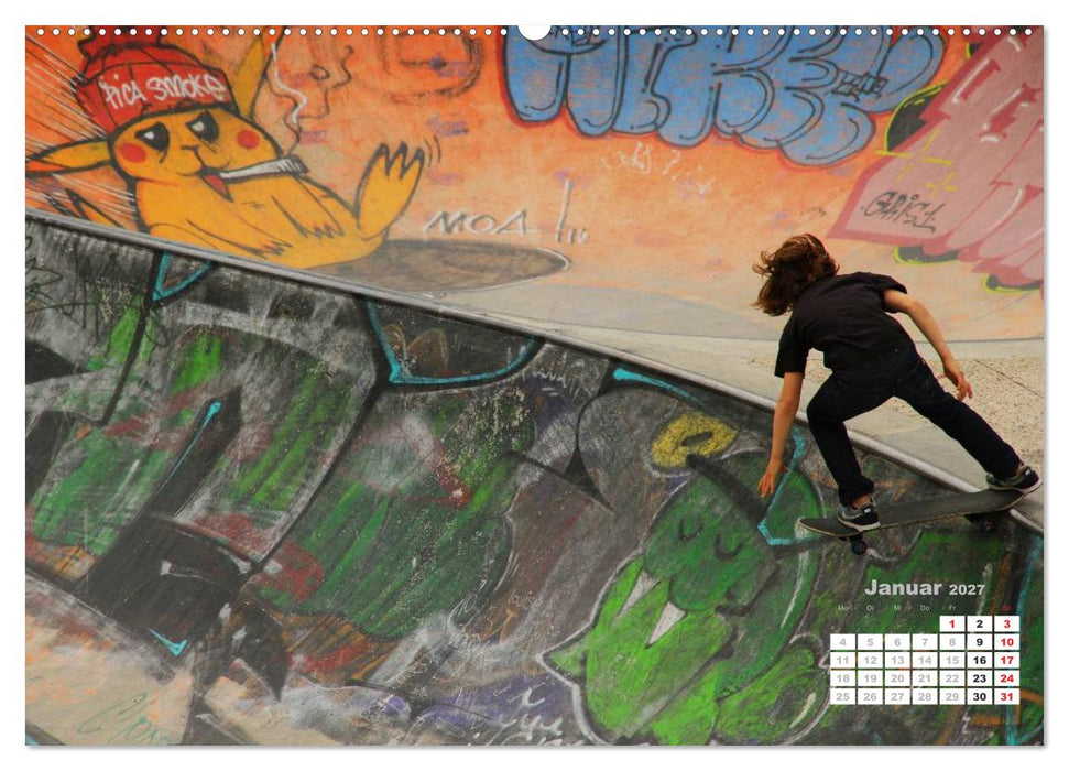 Skater. Skateboarding-Impressionen (CALVENDO Premium Wandkalender 2027)