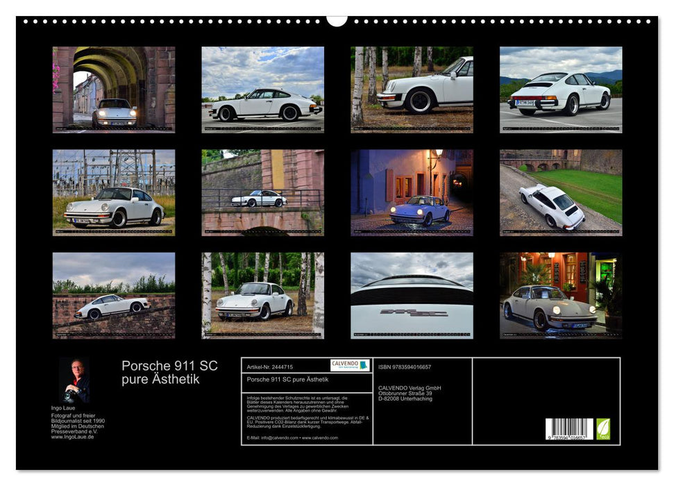 Porsche 911 SC pure Ästhetik (CALVENDO Wandkalender 2027)
