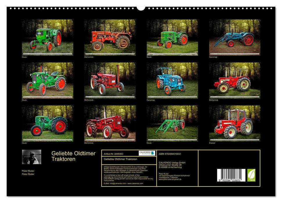 Geliebte Oldtimer Traktoren (CALVENDO Premium Wandkalender 2027)
