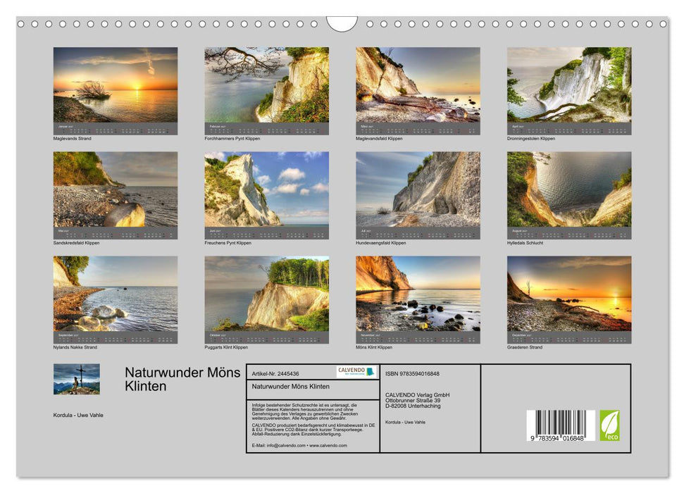 Naturwunder Möns Klinten (CALVENDO Wandkalender 2027)