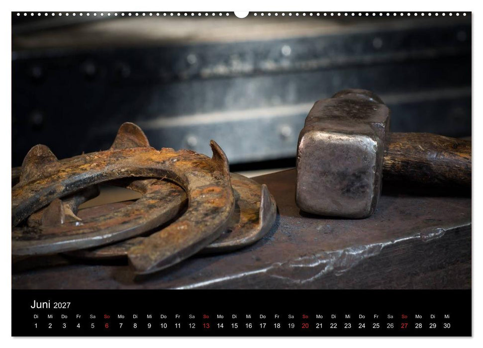 Hufschmiede - Impressionen eines alten Handwerks (CALVENDO Wandkalender 2027)
