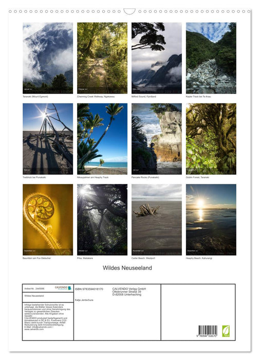 Wildes Neuseeland (CALVENDO Wandkalender 2027)