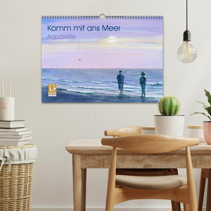 Komm mit ans Meer – Aquarelle (CALVENDO Wandkalender 2027)