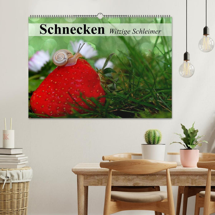 Schnecken. Witzige Schleimer (CALVENDO Wandkalender 2027)