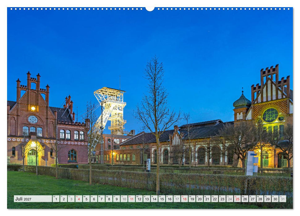 Das Ruhrgebiet bei Nacht (CALVENDO Premium Wandkalender 2027)