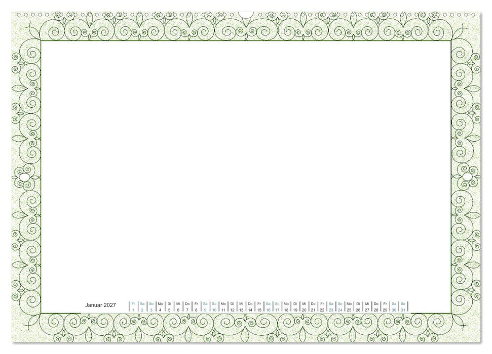 Bastelkalender Nostalgie-Rahmen 2027 (CALVENDO Premium Wandkalender 2027)