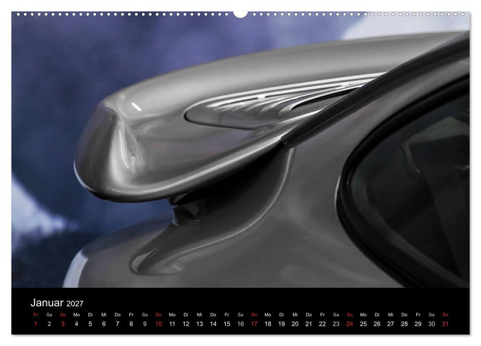 Heiligs Blechle - Porsche-Ikonen im Detail (CALVENDO Premium Wandkalender 2027)