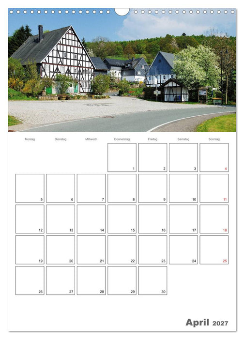 Das Siegerland (CALVENDO Wandkalender 2027)