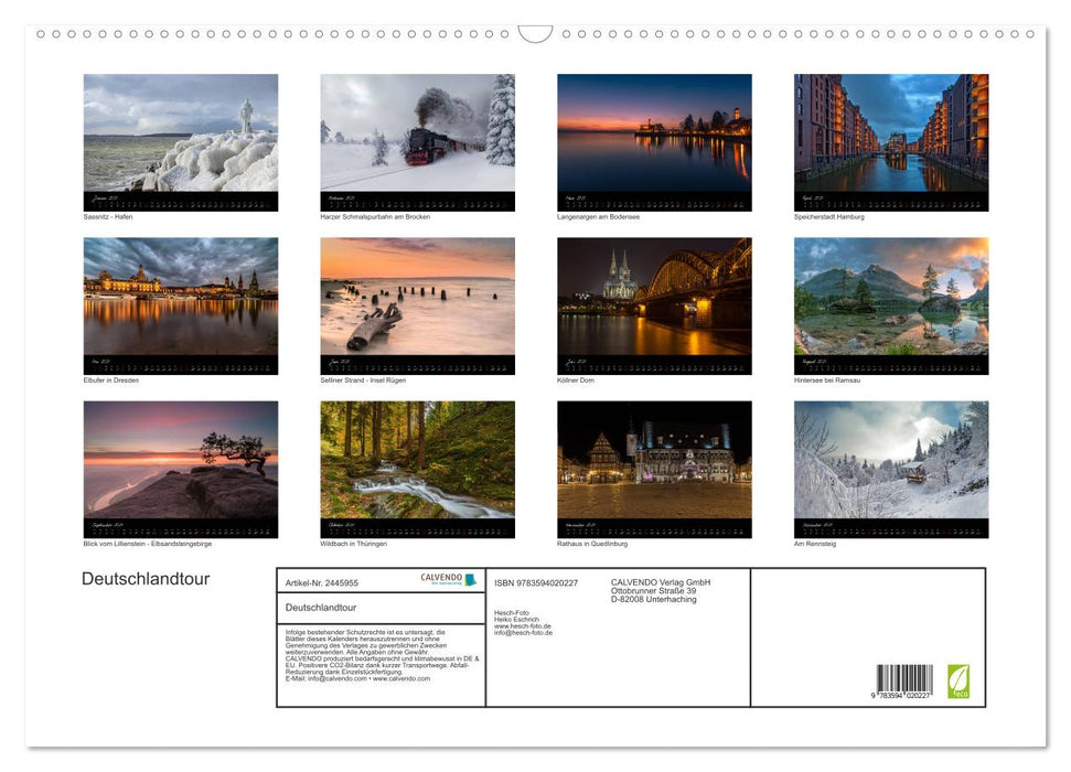 Deutschlandtour (CALVENDO Wandkalender 2027)