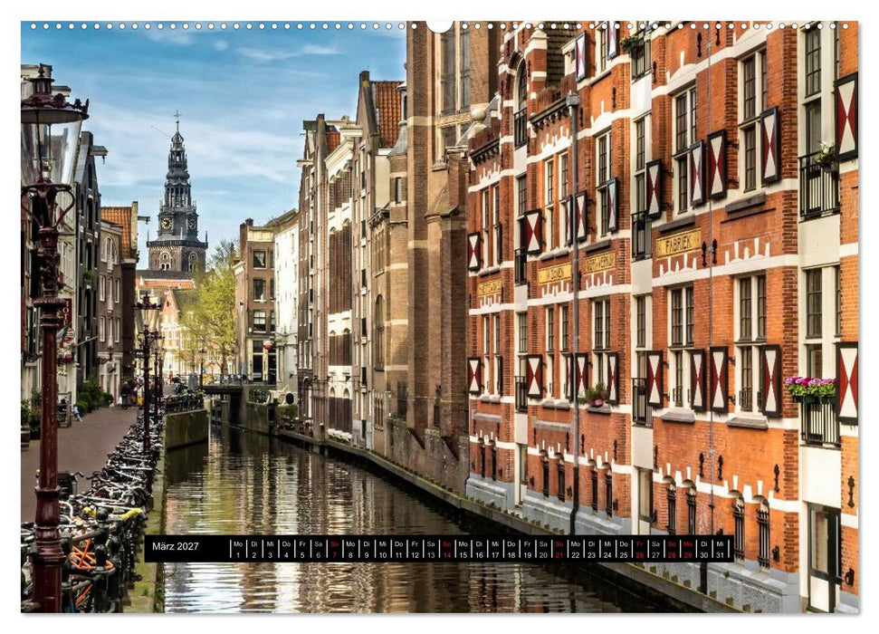 Amsterdam - Impressionen aus dem Grachtengordel (CALVENDO Wandkalender 2027)