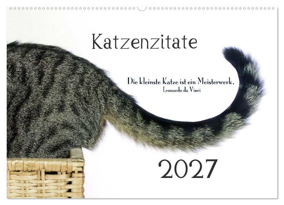 Katzenzitate 2027 (CALVENDO Wandkalender 2027)