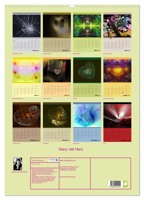 Ganz viel Herz (CALVENDO Wandkalender 2027)