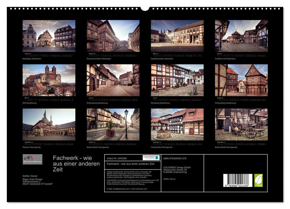Fachwerk - wie aus einer anderen Zeit (CALVENDO Premium Wandkalender 2027)