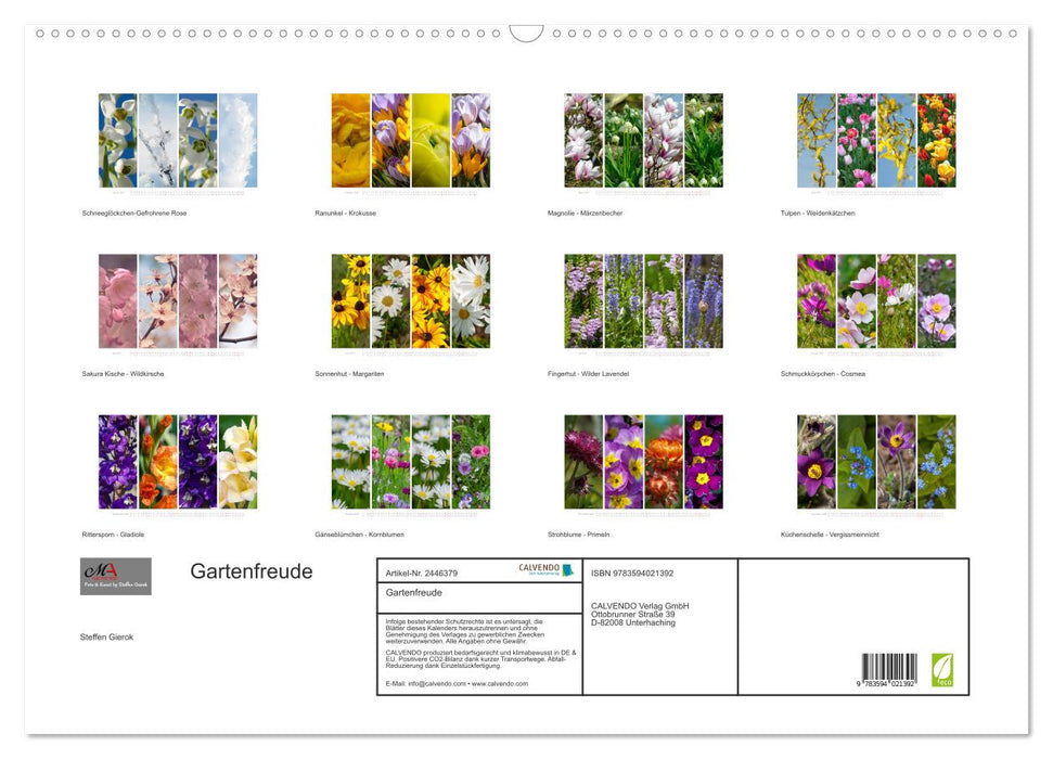 Gartenfreude (CALVENDO Wandkalender 2027)