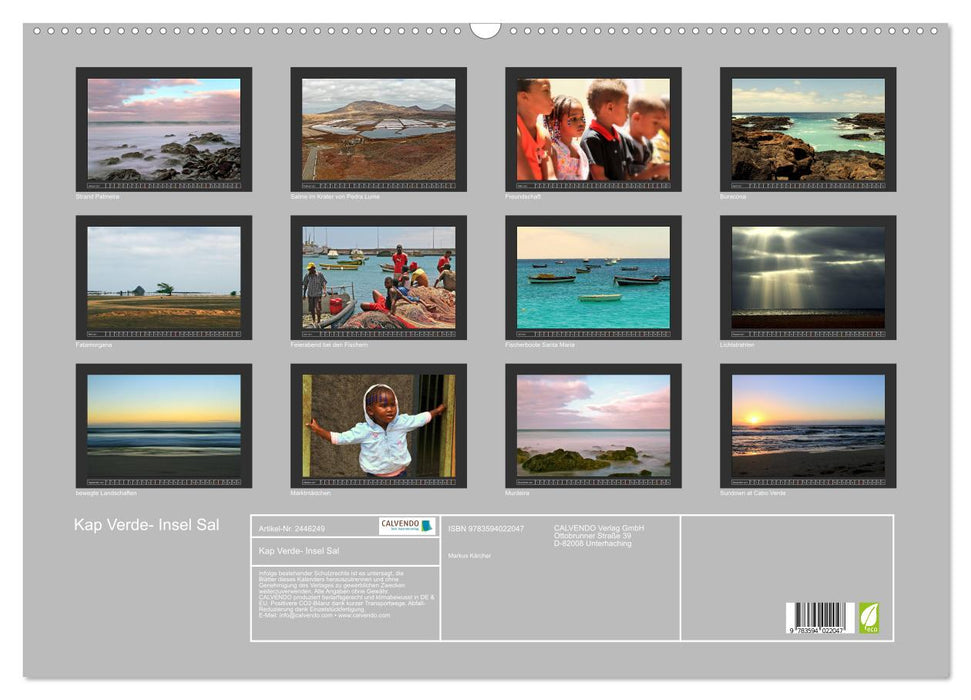 Kap Verde- Insel Sal (CALVENDO Wandkalender 2027)