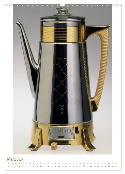 Espressokocher mit Geschichte: Kaffee ist fertig (CALVENDO Premium Wandkalender 2027)