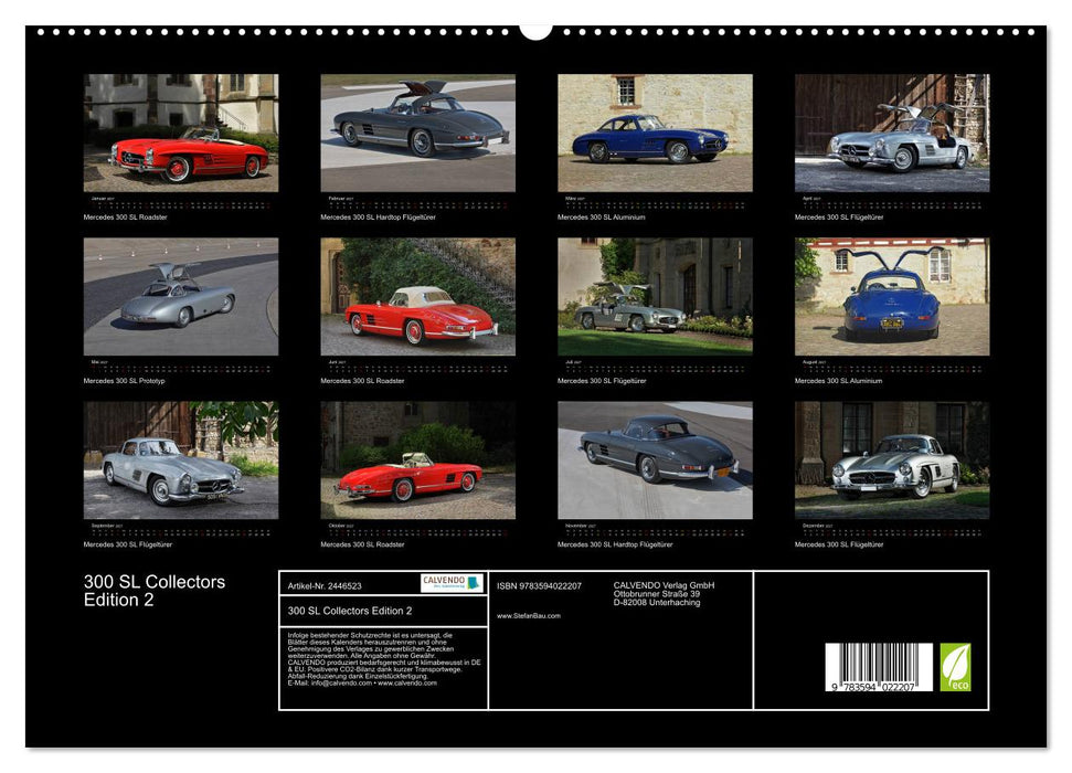 300 SL Collectors Edition 2 (CALVENDO Premium Wandkalender 2027)