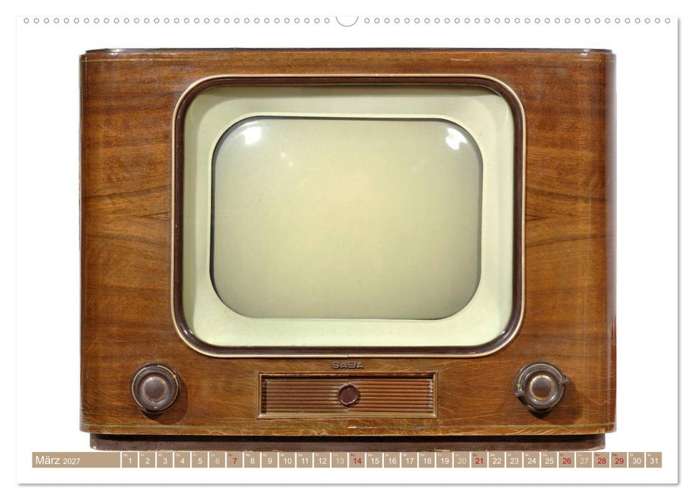 Fernseher der 1950er bis 70er Jahre: In die Röhre geguckt (CALVENDO Wandkalender 2027)