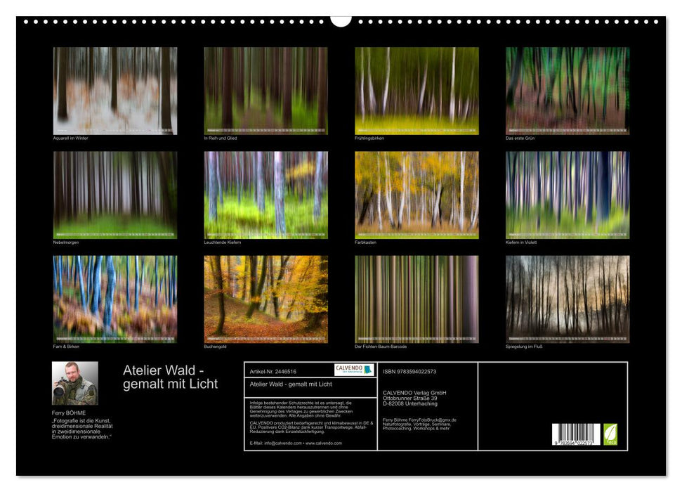 Atelier Wald - gemalt mit Licht (CALVENDO Wandkalender 2027)