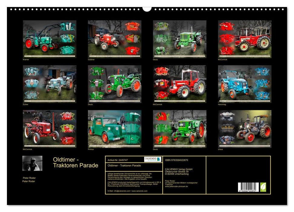 Oldtimer - Traktoren Parade (CALVENDO Wandkalender 2027)