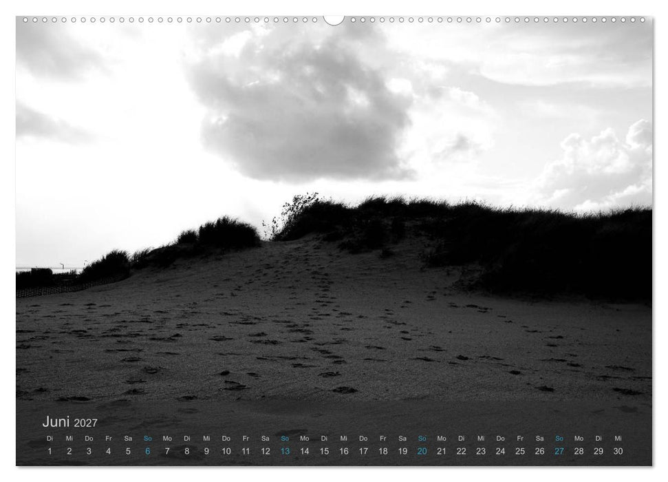 Seestücke. Schwarzweiße Nordseeimpressionen 2027 (CALVENDO Premium Wandkalender 2027)