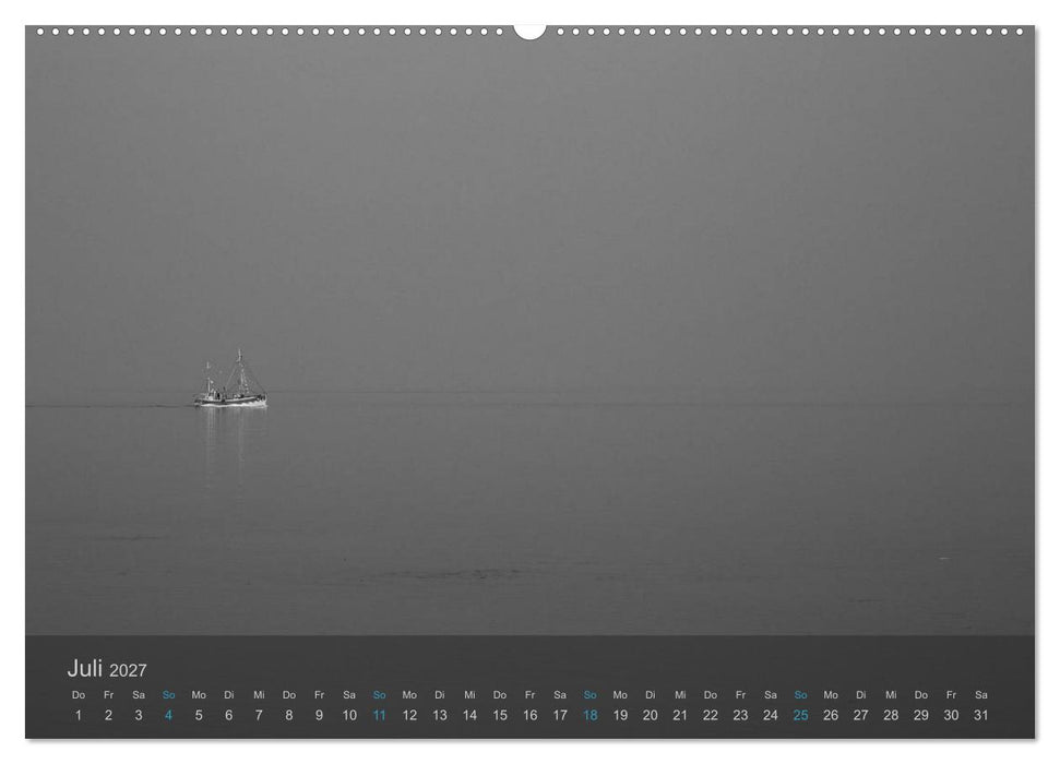 Seestücke. Schwarzweiße Nordseeimpressionen 2027 (CALVENDO Premium Wandkalender 2027)